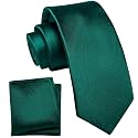 YourTies Boys Tie Silk Self Kids Necktie Pocket Square Set with Gift Box