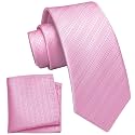 YourTies Boys Tie Silk Self Kids Necktie Pocket Square Set with Gift Box