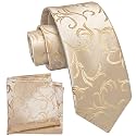 YourTies Boys Tie Silk Self Kids Necktie Pocket Square Set with Gift Box