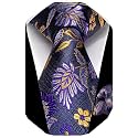 YourTies Boys Tie Silk Self Kids Necktie Pocket Square Set with Gift Box