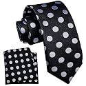 YourTies Boys Tie Silk Self Kids Necktie Pocket Square Set with Gift Box