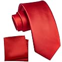 YourTies Boys Tie Silk Self Kids Necktie Pocket Square Set with Gift Box