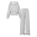YOURUIKEY Girls 2 Piece Outfits Hoodie Sweatsuit Girl Clothing Set 7-14Y