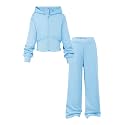 YOURUIKEY Girls 2 Piece Outfits Hoodie Sweatsuit Girl Clothing Set 7-14Y