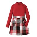 YOURUIKEY Girls Plaid Skirt Set Fall Winter Clothes 2 Piece Outfits 8-12Y