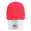 YOUSHARES Foam Microphone Windscreen - Large Size Microphone Cover for Blue Yeti, Yeti Pro, MXL, Audio Technica and Other Large Microphones (Red)