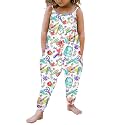 Yousie Toddler Girls Kids Rompers Jumpsuit Summer Spring Outfits 1-8 Years