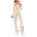 Yousify Snow Suits for Women Winter Sweater Sets Color Block Skiing Outfit