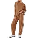 Yousify Women's 2 Piece Outfits Side Stripe Tracksuit Fall Matching Sets