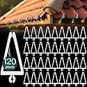 Yousoontic 120 Pcs Christmas Light Clips Outdoor Light Clips for Shingles