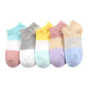 socks for women winter wear  low cut ankle length loafer socks  ladies knitted socks combo  girls socks  socks for yoga  printed socks pack of 5 multicolor sk1200