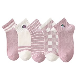 socks for women winter wear  low cut ankle length loafer socks  ladies knitted socks combo  girls socks  socks for yoga  printed socks pack of 5 multicolor sk1200