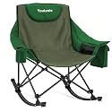 Youtanic Oversized Folding Rocking Camping Chair, Up to 400lbs