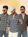 youth first Men Checkered Casual Multicolor Shirt