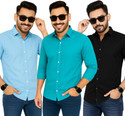 youth first Men Solid Casual Multicolor Shirt