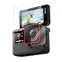 3 in 1 Tempered Glass Screen Guard Protector for Insta 360 Ace (Action Camera) with Full Screen Coverage &amp; Easy Installation Kit (3 P'cs Set) (Pack of 1)