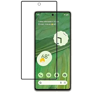 edge to edge tempered glass for google pixel 7 63 inch with easy self installation kit  black