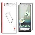 Edge To Edge Tempered Glass For Google Pixel 6A / Google Pixel 7A (6.1 Inch) With Easy Self Installation Kit Cellphone| Black Pack Of 1