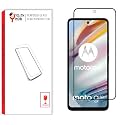 Edge to Edge Tempered Glass for Motorola Moto G40 Fusion and Motorola Moto G60 (6.8 Inch) with Easy Self Installation Kit | Black,Pack of 1,