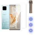 Premium Tempered Glass Design for Vivo V30 5G / Vivo V30 Pro 5G Advanced Border Less Full Edge to Edge UV Screen Protector and Easy Installation Kit - (Pack of 1)