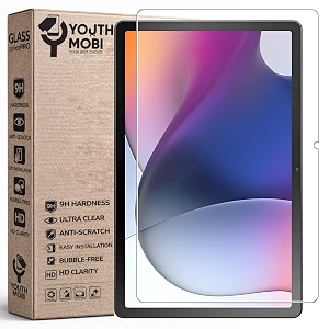 tablet tempered glass full screen protector for motorola moto tab g62 tablet - transparent pack of 1