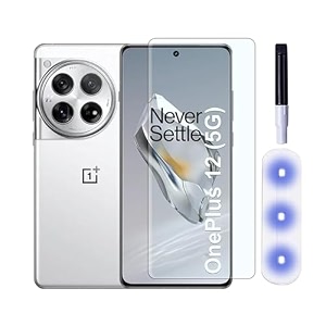 tempered glass for oneplus 12 5g 682 inch transparent advanced border less full screen coverage uv screen protector guard with installation kit
