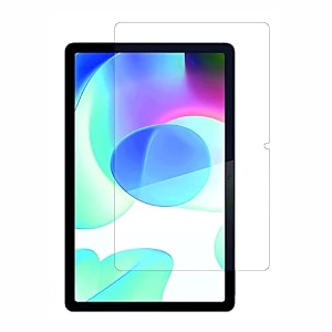 tempered glass full screen protector for realme pad 104 inch tablet hd clear 9h hardness bubble free easy installation transparent -1 pack