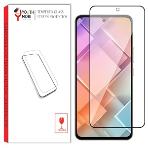 tempered glass screen protector for vivo y200e 5g  full edge-to-edge protection 9h hardness hd clarity easy installation kit