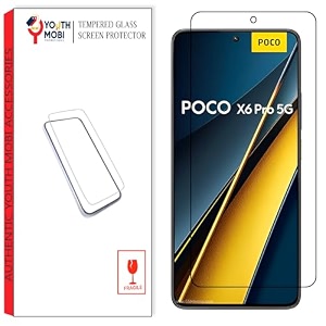 tempered glass for poco x6 pro 5g  9h hardness  anti-scratch  hd ultra clear  anti-fingerprint  edge-to-edge full screen protector  bubble-free installation