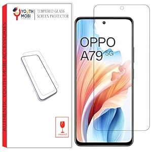 tempered glass screen protector compatible for oppo a79 5goppo f23 5goppo a58 4g black smartphone with edge to edge coverage and easy installation kit