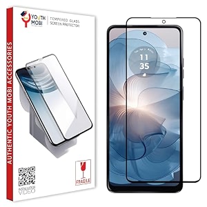 tempered glass screen protector compatible with motorola moto g04  moto g24  moto g24 power  9h hardness  hd clear protection  edge-to-edge coverage  easy installation kit