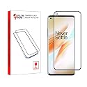 Tempered Glass Screen Protector Compatible For Oneplus 8T / Oneplus 9 (Black) Edge To Edge Coverage With Easy Installation Kit For Cellphone