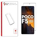 Tempered Glass Screen Protector Guard for Poco F5, Poco F6, Poco F6 Pro (Black) Edge to Edge Full Screen Coverage with Easy to Installation kit