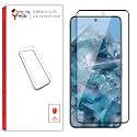 Tempered Glass Screen Protector For Google Pixel 8 Pro (Black) | 9H Hardness | Anti Scrach | HD Clear | Bubble Free &amp; Easy Installation | Pack Of 1