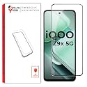 Edge to Edge Tempered Glass Screen Protector for iQOO Z9X 5G (6.72 Inch) - Black, 9H Hardness, Anti-Scratch with Easy Installation Kit - Pack of 1