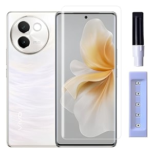 premium uv tempered glass screen protector compatible for vivo v30e 5g pack of 1 with edge to edge full coverage uv and easy installation kit