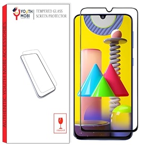 transparent tempered glass for samsung galaxy f41  m21  m31  m30s  m30  a30  a50  a50s black with edge to edge coverage and easy installation kitfor smartphone