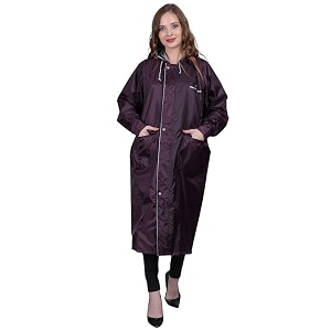 premium brand womens long waterproof rain coat lightweight hooded trench jacket for outdoor polyester travel amp everyday wear with storage bag