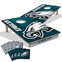 YouTheFan NFL 2’ x 3’ Wood Cornhole Game with Logo Bags