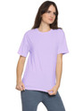 YouthPoi Solid Women Round Neck Purple T-Shirt