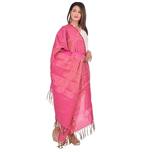 youthquake women39s amp girls golden zari parchaa silk dupatta