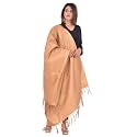 YOUTHQUAKE Women's &amp; Girls Golden Zari Parchaa Silk Dupatta