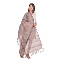 YOUTHQUAKE Women's &amp; Girls Golden Zari Parchaa Silk Dupatta