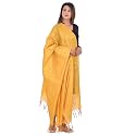 YOUTHQUAKE Women's & Girls Golden Zari Parchaa Silk Dupatta