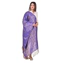 YOUTHQUAKE Women's &amp; Girls Golden Zari Parchaa Silk Dupatta