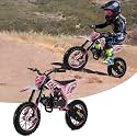 YOXIER 50cc Dirt Bike for Kids, Gas Powered Mini Bike with Speeds up to 40 MPH, Off-Road Trail Motorcycle for Beginners, Comfort Seat Design for Kids, Ideal Dirtbike for Off-Road Conditions (Pink)