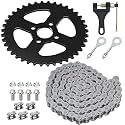 YOXUFA 40 Tooth Sprocket 420 Chain with Rear Drive Chain 90 Links Replacement for Coleman Mini Bike CT200U BT200X CT200U-EX Baja Warrior TrailMaster MB200 Axis M200 Predator 212 196cc 200cc 6.5hp Part