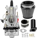 YOXUFA PWK 24 mm Carburetor Intake Pipe Assembly for Predator 212 224cc 196cc 200cc 6.5hp Engine Coleman CT200U BT200X Baja Warrior Trailmaster Mb200 GX200 Mini Bike Go Kart Parts