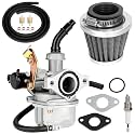 YOXUFA PZ19 19mm Carburetor Carb Cable Choke for Kayo 70 Fox Sunl Roketa TaoTao Kazuma Loncin Kandi Baja SSR 50 90 110 125cc ATV Quad 4 Wheeler Pit Dirt Bike Go Kart Cart Moped Parts