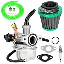 YOXUFA PZ19 Carburetor Carb Cable Choke Replacement for Kayo Fox 70 50 90 110cc 125cc ATV Quad Taotao Kazuma Peace Sports Loncin Roketa Baja SSR Pit Dirt Bike Go Kart Scooter Parts